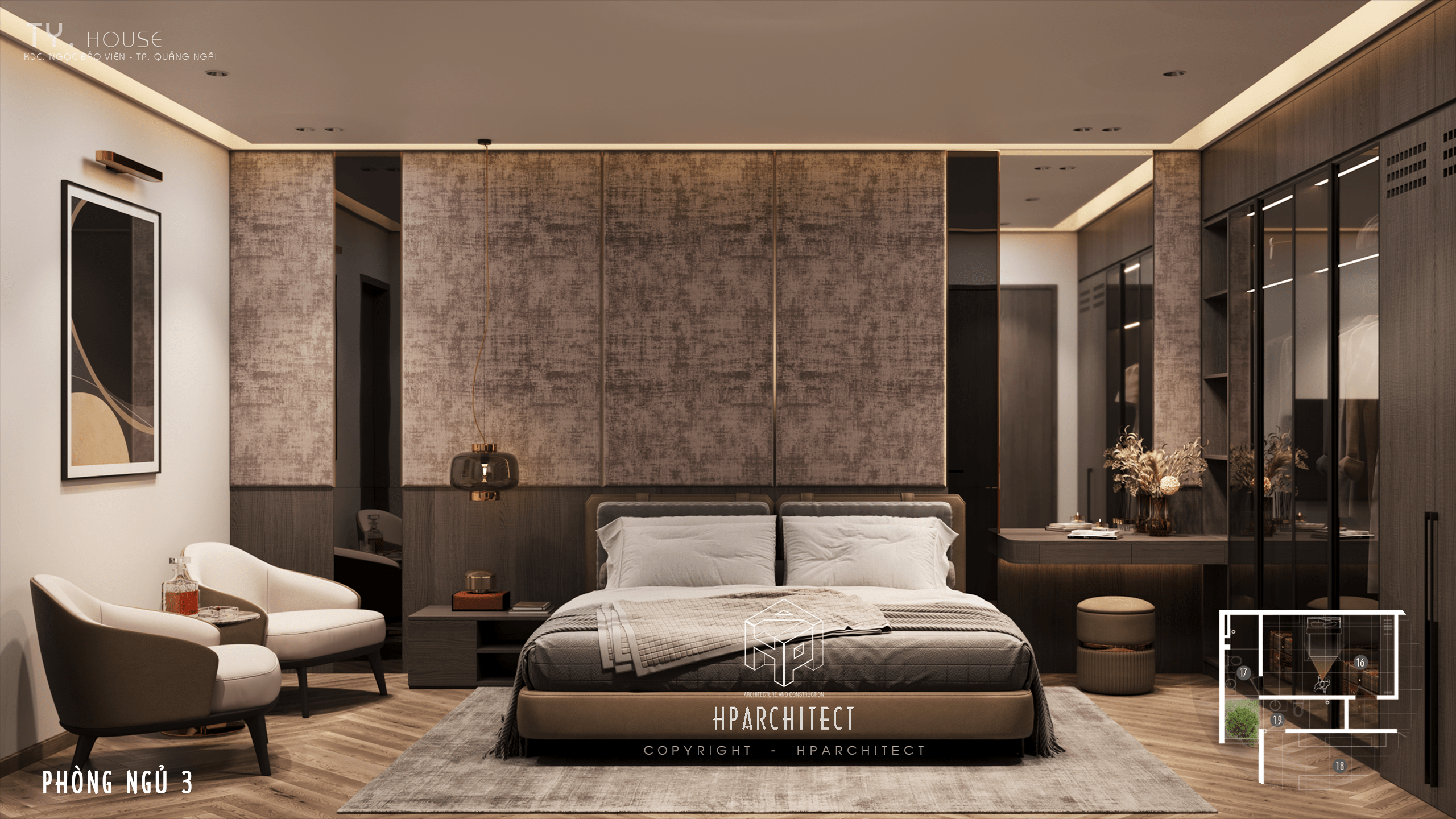 Cách trang trí phòng ngủ ấm áp và thư giãn tại Quảng Ngãi