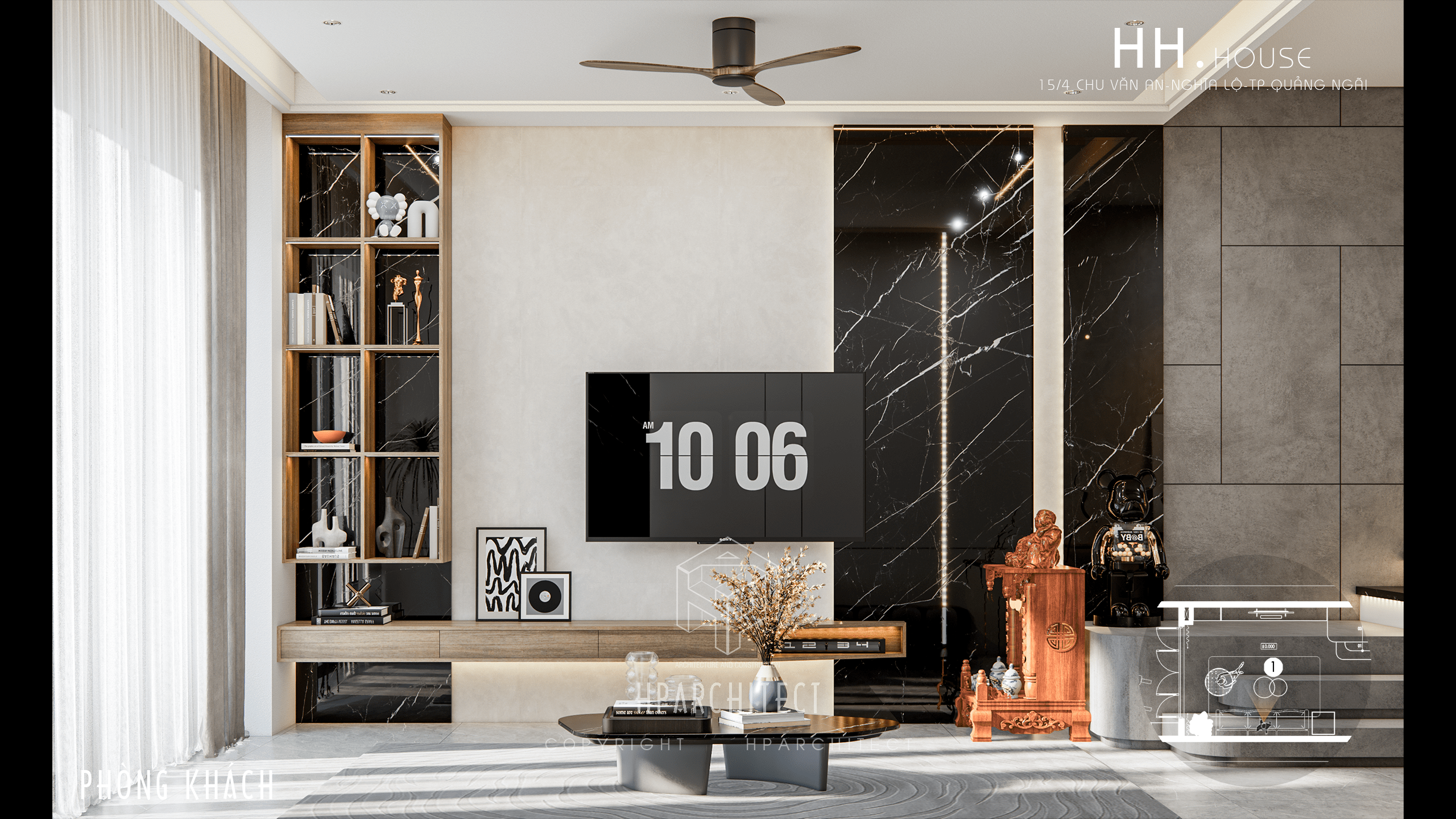 5 ý tưởng nội thất phòng khách đẹp cho nhà ống 5m