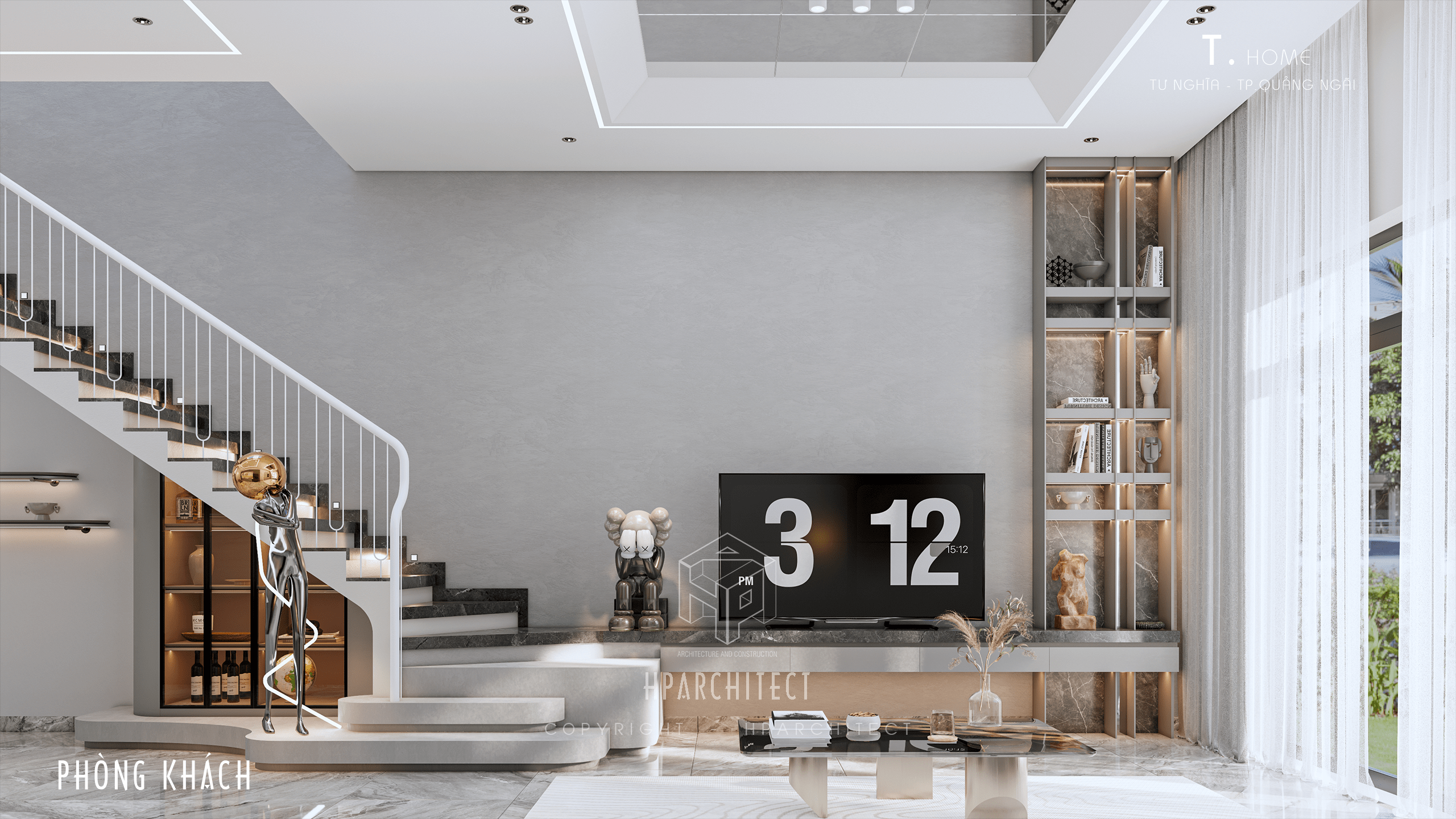 T.HOME – Nhà lô phố hiện đại, tối giản và đầy cảm xúc 