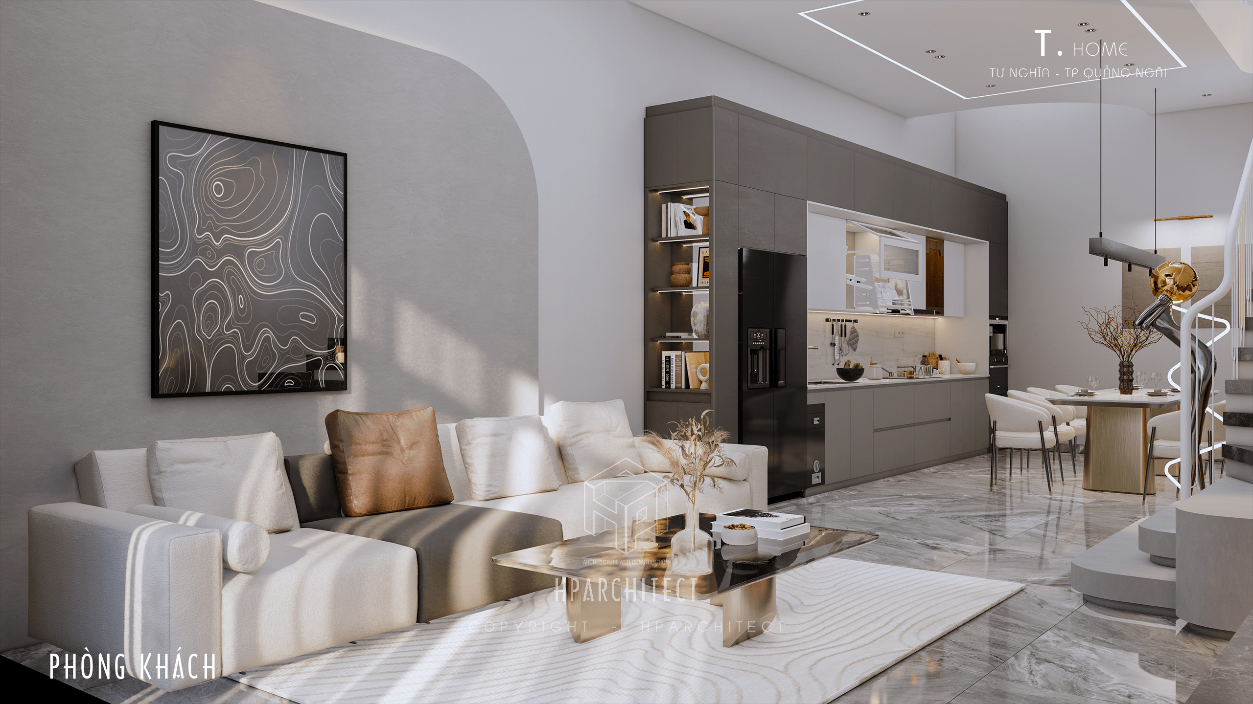 T.HOME – Nhà lô phố hiện đại, tối giản và đầy cảm xúc 