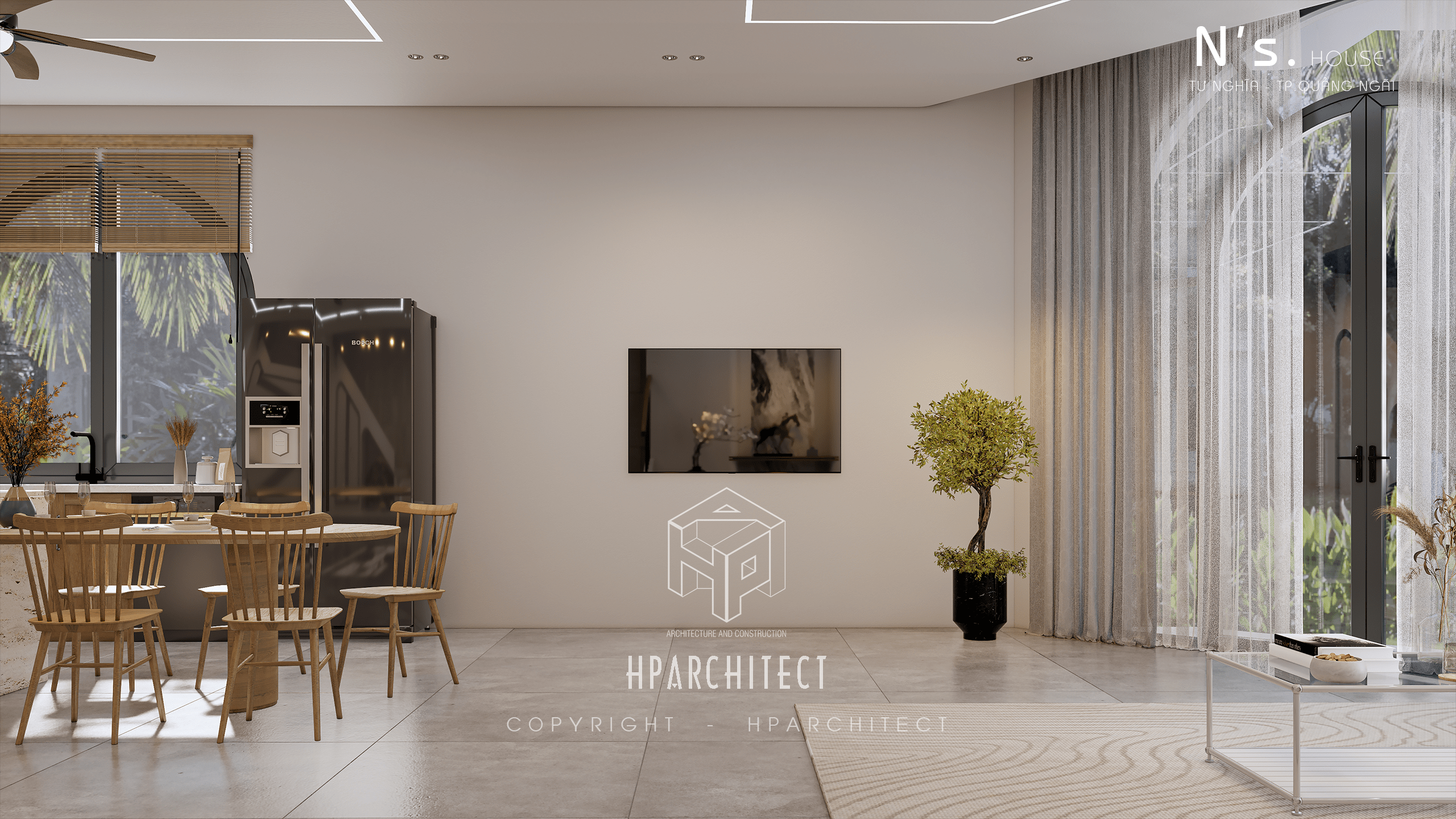 5 ý tưởng nội thất phòng khách đẹp cho nhà ống 5m