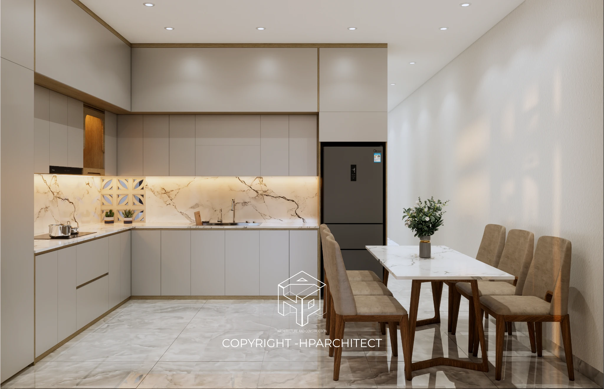 Phòng bếp hiện đại – xu hướng thiết kế tiện nghi