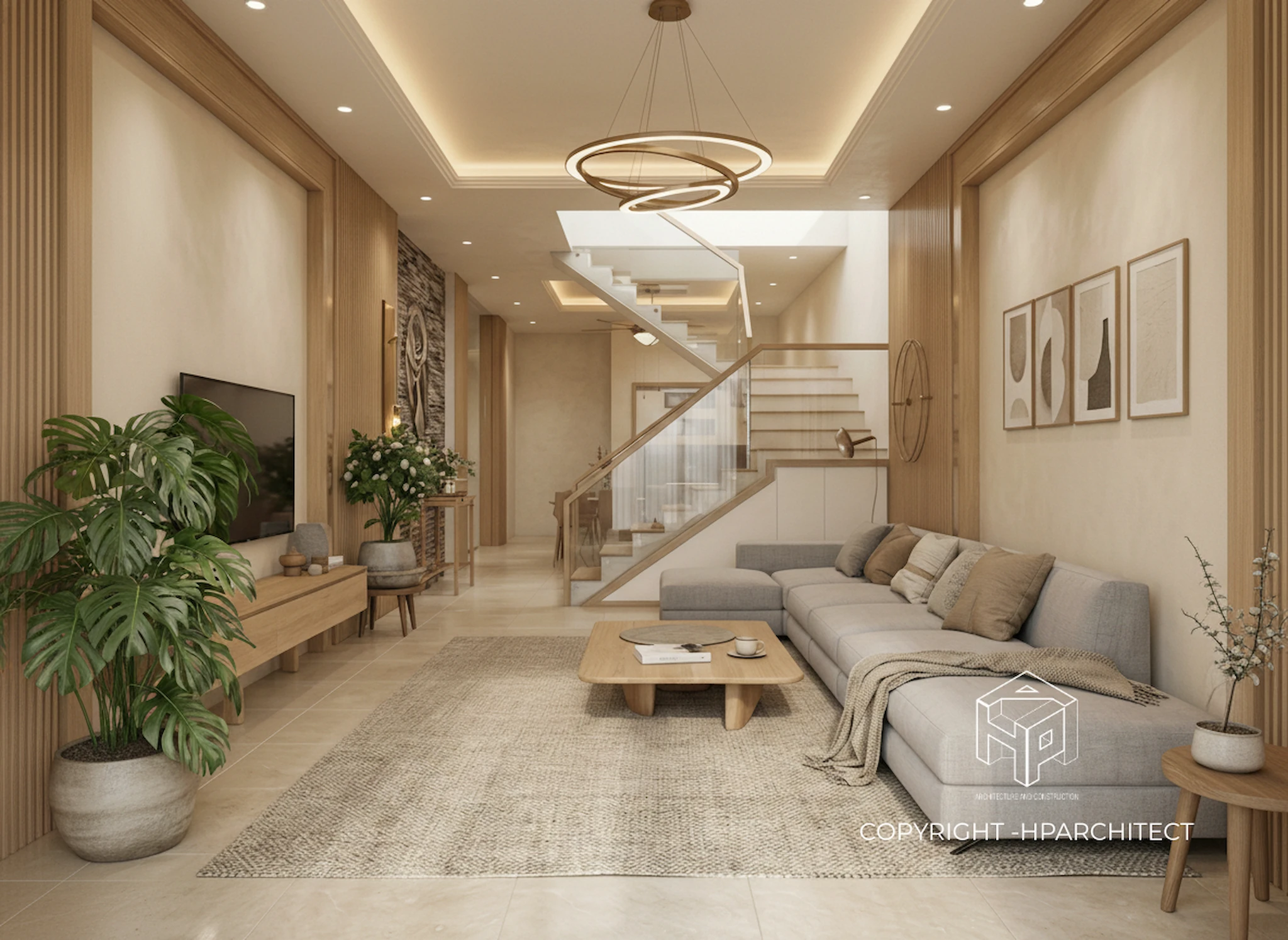 Thiết kế nội thất nhà ống tối ưu không gian sống